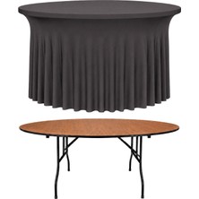 Cosy Tr Streç Flow Yuvarlak Banket Masa Örtüsü - 220 gr Streç