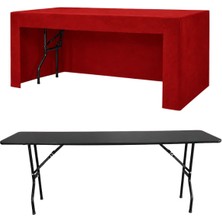 Cosy Tr Monaco Box Dikdörtgen Banket Masa Örtüsü - Double Suedıne 3 Tarafı Kapalı