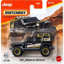 C0859 Matchbox 1:64 Tekli Arabalar Jeep Wrangler Superlıft JHN74