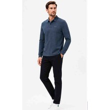Lacoste Polo Yaka Regular Fit Indigo Uzun Kollu