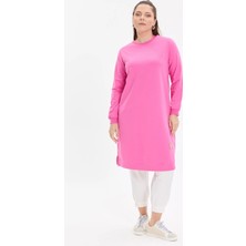 Kado Moda Basic Rahat Kalıp Uzun Kadın Tunik