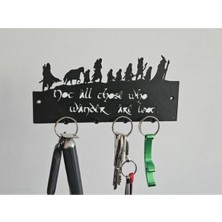 Belirtilmemiş Lord Of The Rings Tasarımlı Duvar Anahtar Askılığı