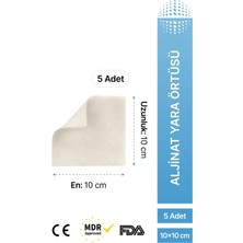 Luofucon Luofucon® Aljinat Yara Örtüsü Hidrofilik Fibril Emici Lif 10x10cm (5 Adet)