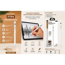 Azurtech Fulltech Ftp4 Akıllı Stylus Kalem – 140MAH, Hassas Dokunmatik Algılama, Ios & Android Uyumlu
