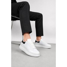 Ht Hotin Palermo Erkek Kalın Taban Sneaker – Modern Günlük Spor Ayakkabı - Beyaz