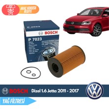 Bosch Volkswagen Jetta 1.6 Dizel 2011 - 2017 Model Yağ Filtresi