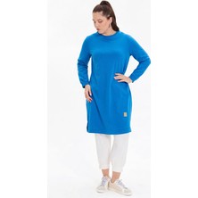 Kado Moda Basic Rahat Kalıp Uzun Kadın Tunik