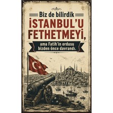 Lucena Istanbul'un Fethi Retro Metal Duvar Tabelası Dekoratif Vintage Levha Tablo
