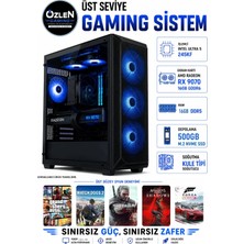 Özlen XL36 ULTRA 5 245KF RX 9070 16GB 500GB M.2 SSD 16GB DDR5 RAM Üst Seviye Oyuncu Bilgisayarı