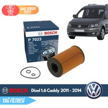 Bosch Volkswagen Caddy 1.6 Dizel 2011 - 2014 Model Yağ Filtresi