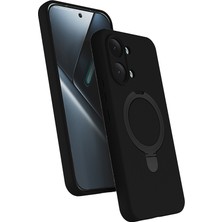 Kupa Poco X8 Pro Max Kılıf Kamera Korumalı Magsafe Şarj Standlı Ince Kapak