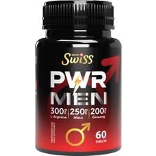 Bork Swiss Natural Bork Swiss Pwr Men L-Arjinin Maca Ginseng Içeren Takviye Edici Gıda 60 Tablet