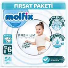 Die Grup Molfix Premium Ultra Fırsat Paketi 6 Beden 54 Adet