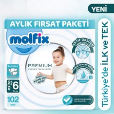 Die Grup Molfix Premium Aylık Fırsat Paketi 6 Beden 102 Adet