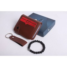 Özka Leather Kartlıklı Cüzdan - Anahtarlık ve Bileklik Hediye