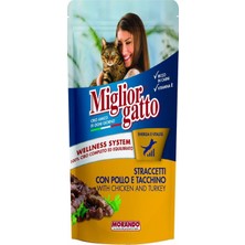 Die Grup Miglior Gatto Tavuklu Hindili Yaş Kedi Maması 100 gr