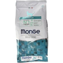 Die Grup Monge Natural Superpremium Hairball Rich In Tavuk, Islak Kediler Maması (Tavuk Bazlı Islak Mama, Lif Bakımından Zengin, Renklendirici ve Koruyucusuz, Kedi Maması, 1,5 Kg)