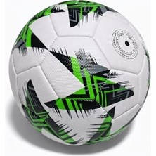 Die Grup Aksu Futbol Topu Dikişli Tpu Deri 5 Numara 380GR 32 Panel (Yeşil-Siyah-Beyaz)