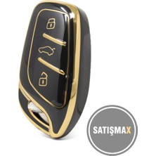 Satışmax Lüx Mg Hs Gt Zs Ev Zx Mg5 Mg6 Roewe Rx3 Rx5 I5 Erx5 I6 I5 Nano Anahtar Kılıfı Beyaz Gold Renk