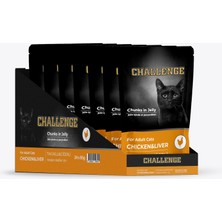 Die Grup Challenge Pouch Challenge Tavuklu Ciğerli Yetişkin Kedi Yaş Mama 85GRX24AD