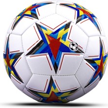 Die Grup Hsport Uefa Şampiyonlar Ligi Futbol Topu Halı Saha ve Beton Zemine Uygun Dikişli Maç ve Idman Topu No:5 (Pompa Hediyeli) (Kırmızı)