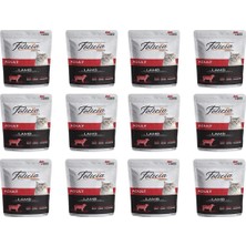 Die Grup Felicia Pouch Yaş Kedi Maması, Kuzu Etli, Tahılsız, Yetişkin, (12 x 85 Gr)