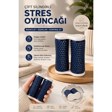 Milena Life Çift Silindirli Stres Oyuncağı, Duyusal El Egzersizi Fidget Oyuncak, Kaygı Azaltıcı Rahatlatıcı Spinner, Odaklanma Destekleyici Masa Oyuncağı