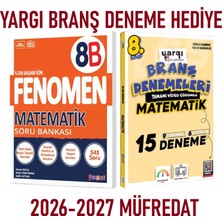 Fenomen Yayıncılık Fenomen 8. Sınıf B Matematik Soru Bankası + Yargı Yayınları Deneme Hediye
