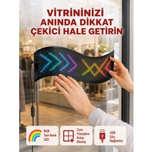 Urfakent USB Girişli Rgb LED Tabela Ayarlanabilir Parlaklık ve Kayan Yazı Özellikli