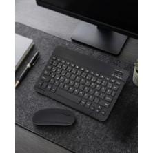 Uslucan Alışveriş Bluetooth Klavye Mouse Seti Taşınabilir Wireless Bilgisayar Aksesuarı