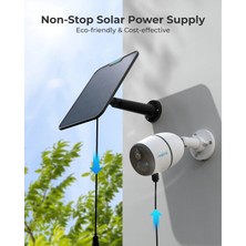Mucize Reolink Solar Panel 2 - Reolink Kablosuz Güvenlik Kameraları Için Güneş Paneli (Type-C Bağlantılı)