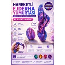 Milena Life Ejderha Yumurtası Fidget Rahatlatıcı Oyuncak, Açılır Kapanır 3D Baskı Stres Giderici Ejderha Figürü