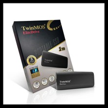 Twinmos PSSDGGBMED32, 1tb, Taşınabilir External Ssd, USB 3.2, Type-C (Dark Grey)