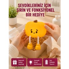 Mossem Şarjlı Pumpkin LED Masa Lambası Zamanlayıcılı Dokunmatik Yeni Nesil