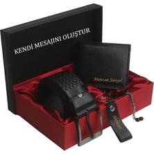 Özka Leather KİŞİYE ÖZEL CÜZDAN KEMER & ANAHTARLIK TESBİH SET