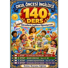 Enine Boyuna Eğitim Okul Öncesi Ingilizce - 140 Derste Görsellerle Ingilizce Öğreniyorum