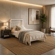 Unimet Odin-S Tek Kişilik Metal Karyola - Konik Geçme Konfor Destekli Latalı - 90X190/90X200/120X20