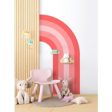 S Digital Boho Gökkuşağı Desenli Duvar Sticker - Çocuk ve Bebek Odası Dekoru - 4 Ölçü / 8 Renk Seçeneği - Kendinden Yapışkanlı Mat Pvc Folyo