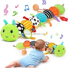 Zigver Bebekler Için Sesli ve Çıngıraklı Peluş Oyuncak Montessori Duyusal Oyuncaklar