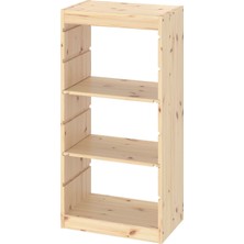 IKEA Modern Beyaz Oyuncak Saklama Ünitesi 44X30X91 cm - Çocuk Odası Iskandinav Tarzı Sağlam Ahşap Depolama Ünitesi - Modüler Yapı