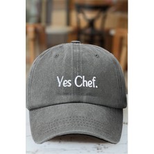 BarsDepo Yes Chef Nakışlı Eskitme Kep Şapka
