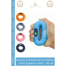 Denguva #elyayı Dijital Ekranlı El Güçlendirici Bilek Antrenman Silikon Akıllı Egzersiz Aleti 30 Lb - 1 Adet