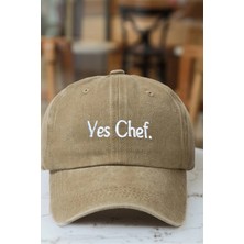 BarsDepo Yes Chef Nakışlı Eskitme Kep Şapka