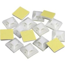 Çetsan Kalıp 19X19MM Yapışkanlı Kroşe Kablo Tutucu 100 Adet