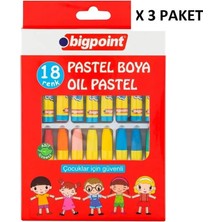 Bigpoint Pastel Boya 18 Renk x 3 Adet