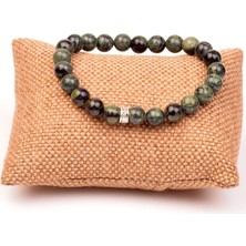 Taş Sandığı Kanbaba Jasper Taşı Bileklik ( 8 mm )