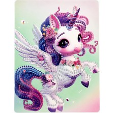 İğne İzi Hı Stone 5d Elmas Taş Işleme Kiti Tablo 15X20 cm  Mor Unicorn