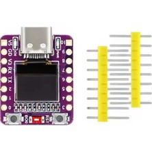 Robomer ESP32-C3 Wi-Fi+Bluetooth Geliştirme Kartı - 0.42" OLED Dahili Ekran