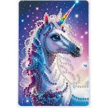 İğne İzi Hı Stone 5d Elmas Taş Işleme Kiti Tablo 10X15 cm Unicorn Desenli