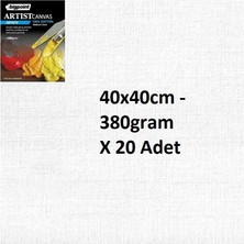 Bigpoint Artists' Tuval 40X40CM - 380GRAM x 20 Adet